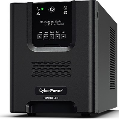 Источник бесперебойного питания CyberPower PR1000ELCD черный, 1000BA