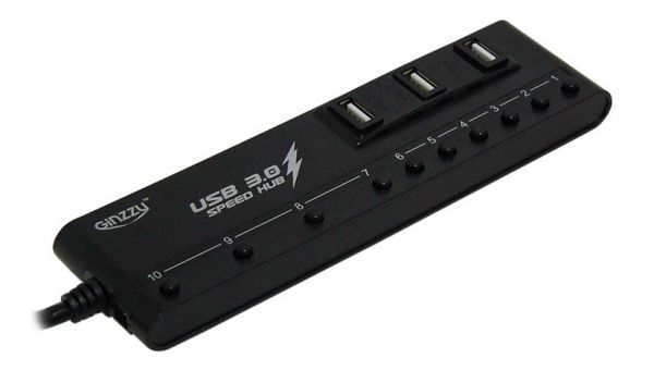 USB-Хаб Ginzzu GR-380UAB