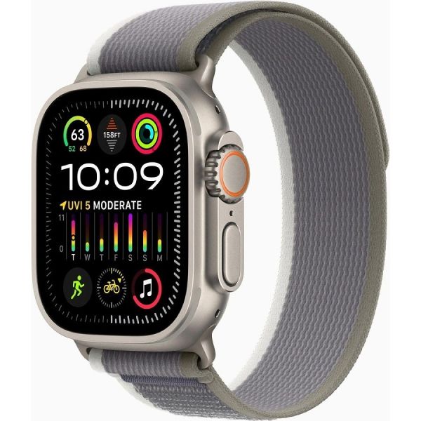 Умные часы Apple Watch Ultra 2 A2986 49 мм титан/зеленый/серый [mrf43lw/a]
