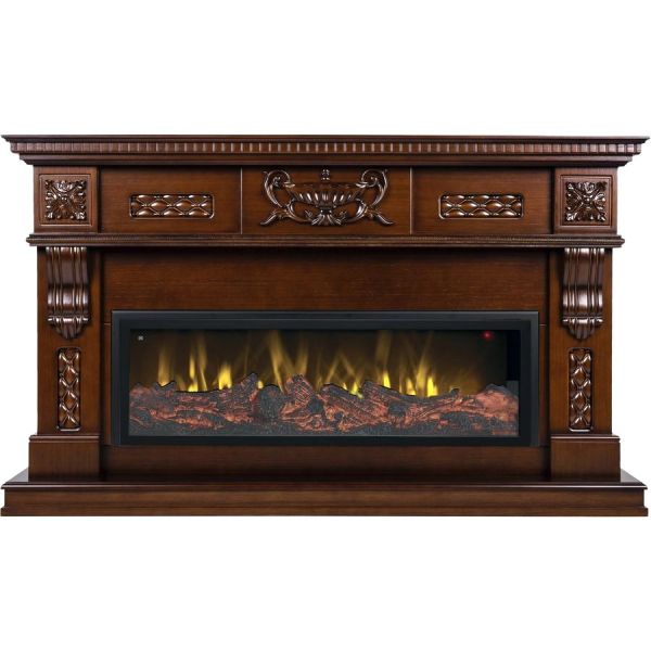 Электрокамин RealFlame Corsica 42/BV NT+Beverly 1000 1505х892х360мм орех античный